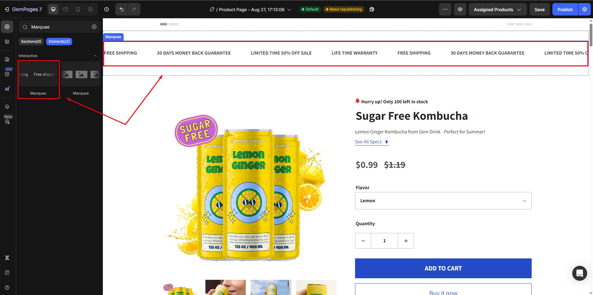 add-annoucement-bar-drag-marquee-2