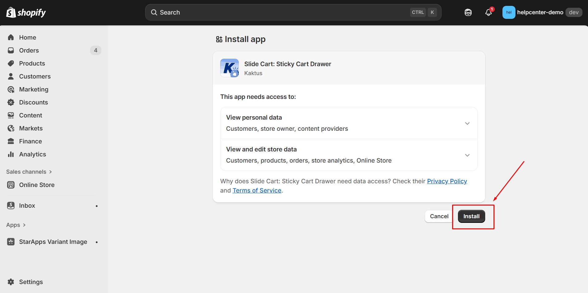 sticky-cart-install-confirm