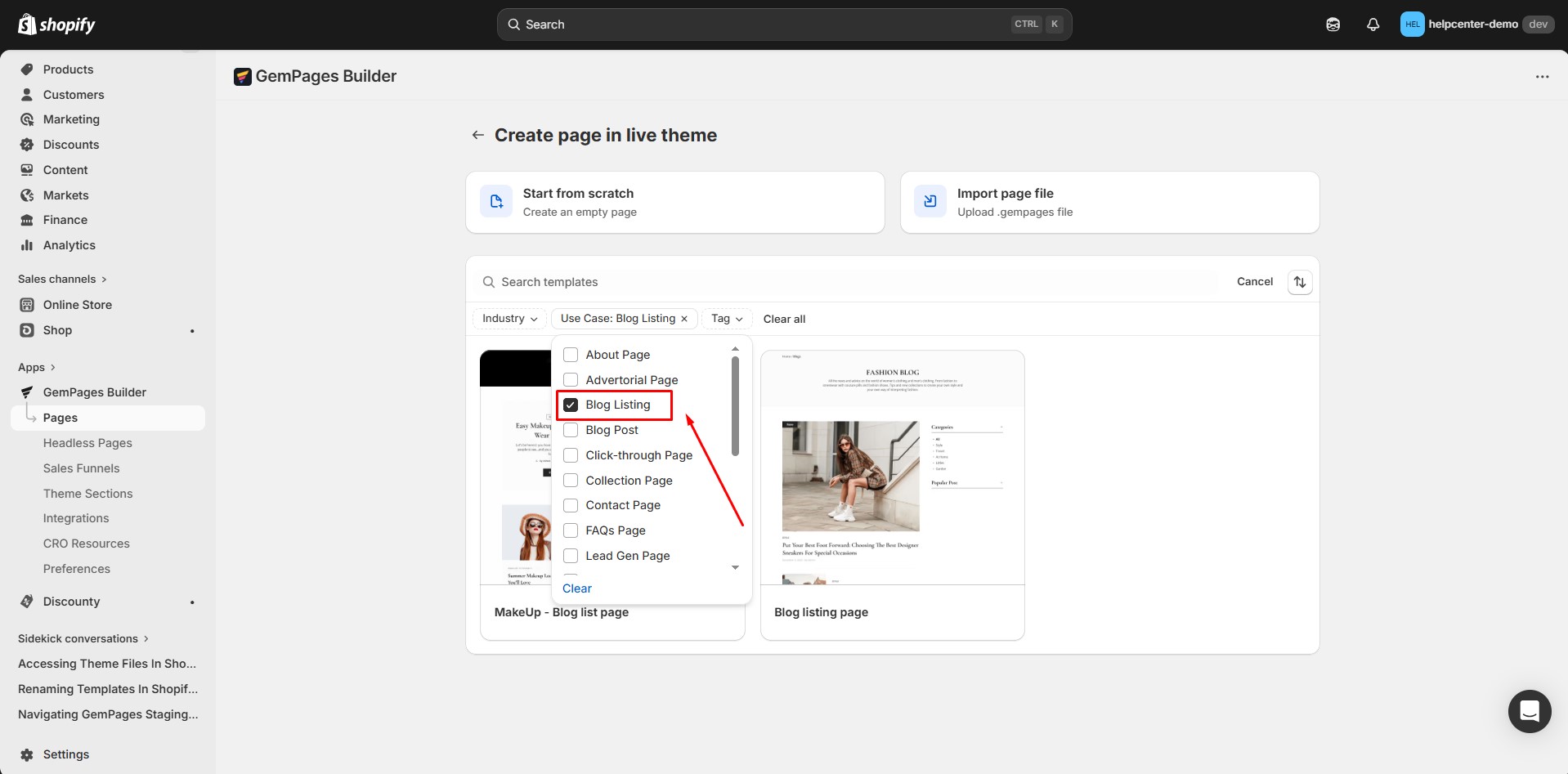 blog-listing-usecase