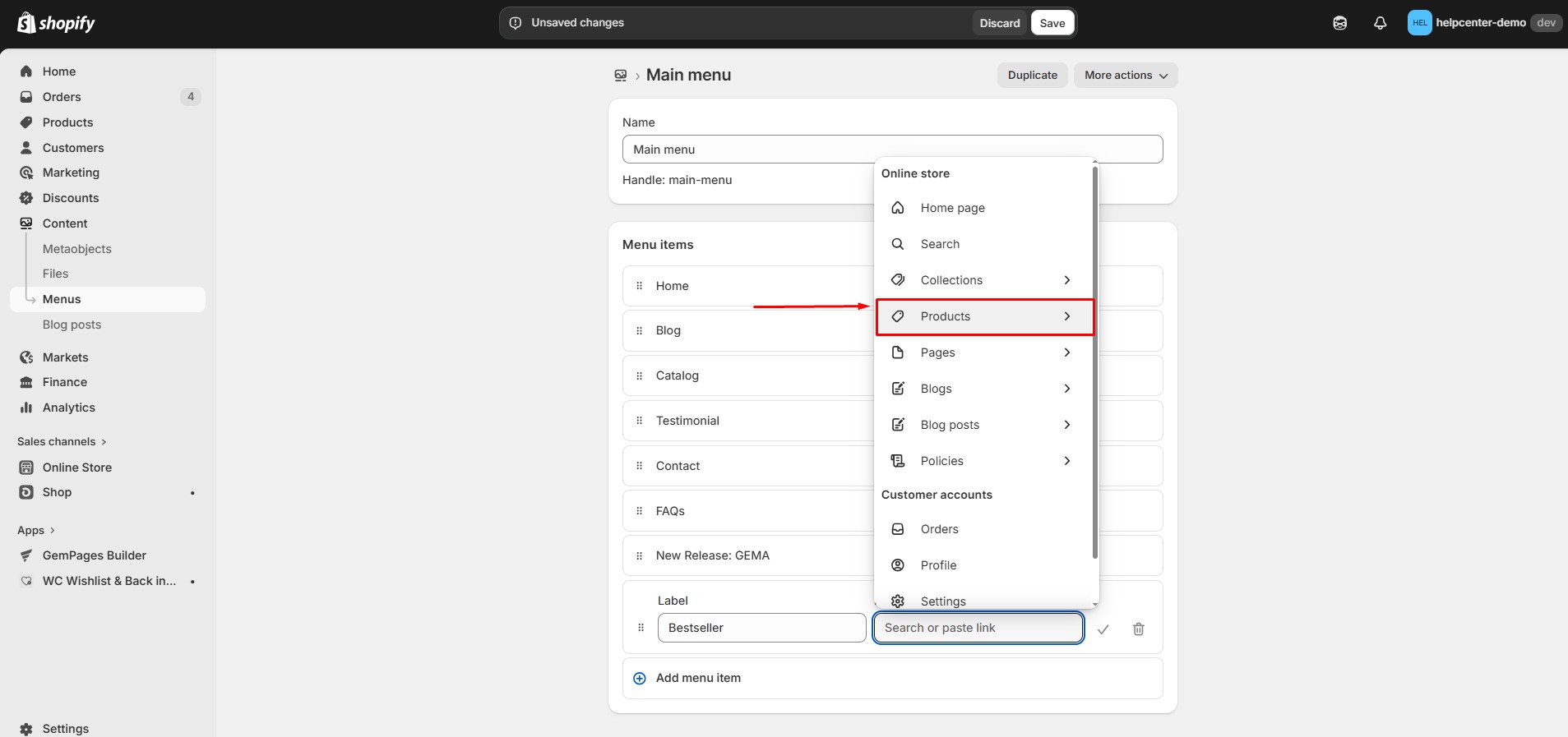add-product-page-to-menu-1