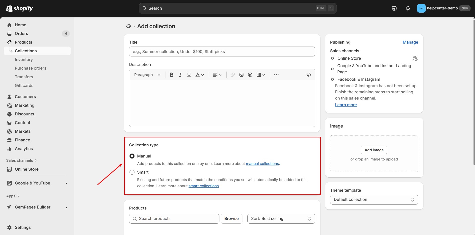 create-product-list-collection-type