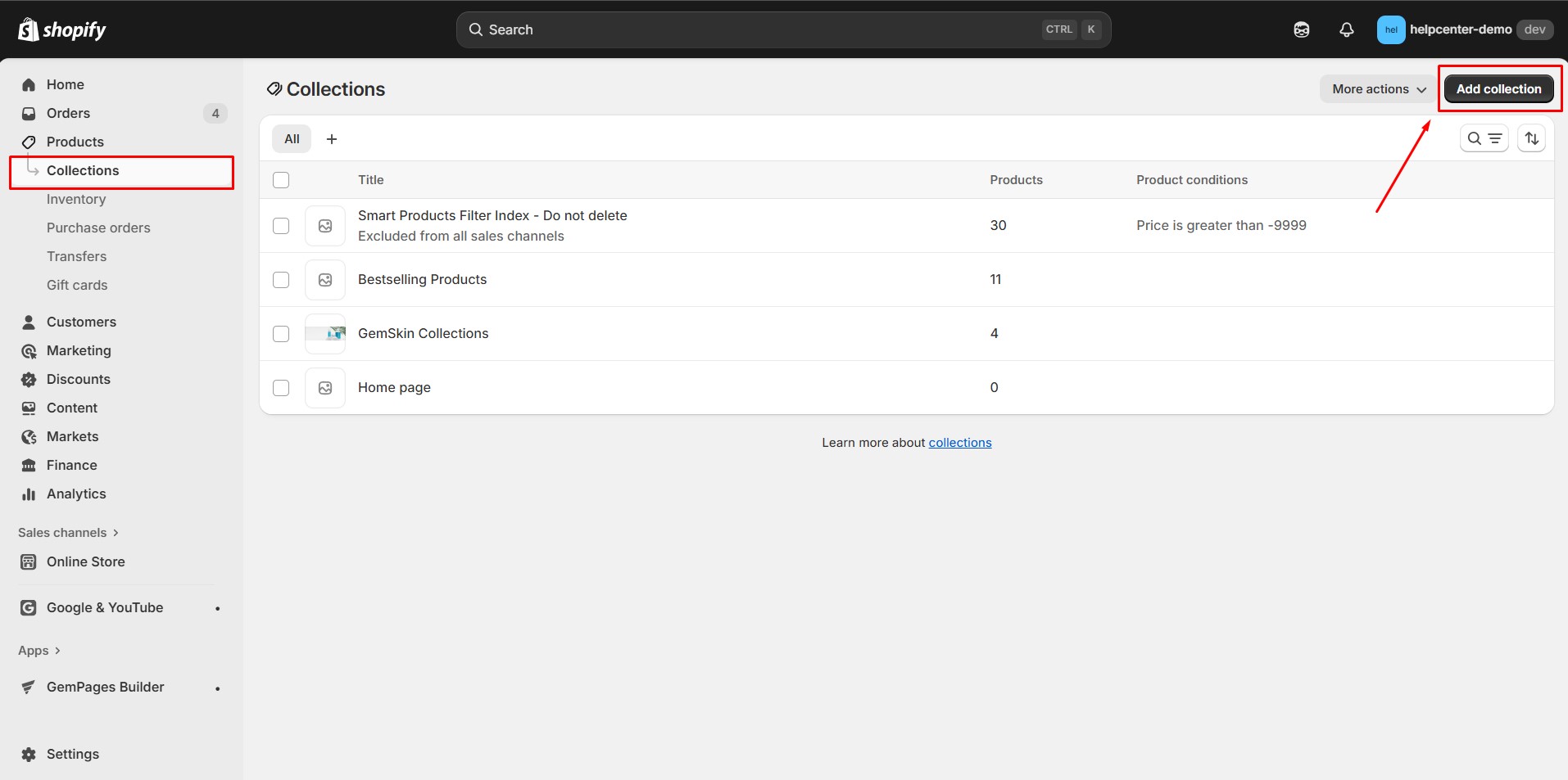 create-product-list-add-collection