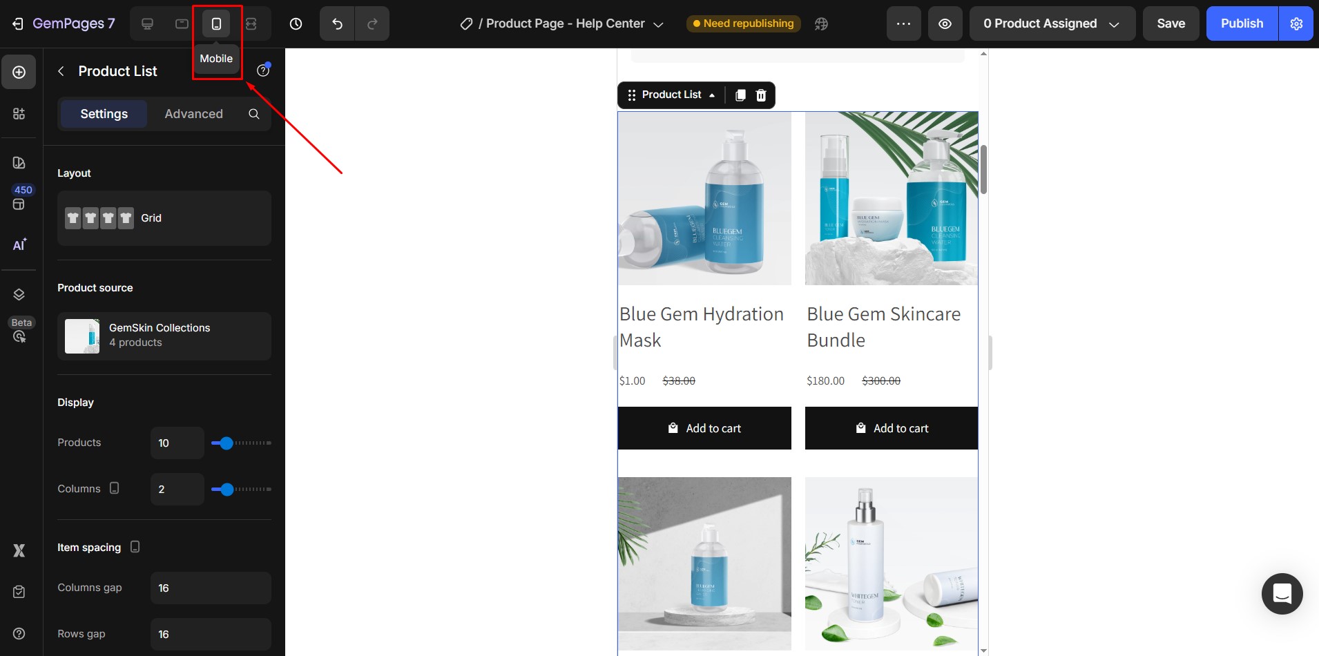 create-product-list-mobile-optimize