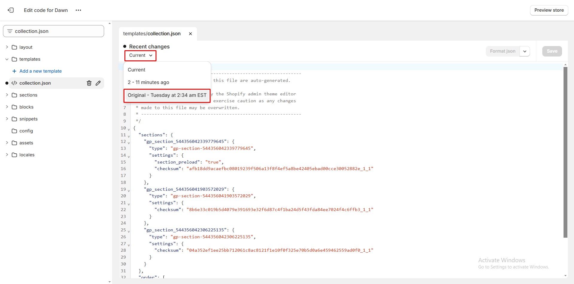 change-original-template