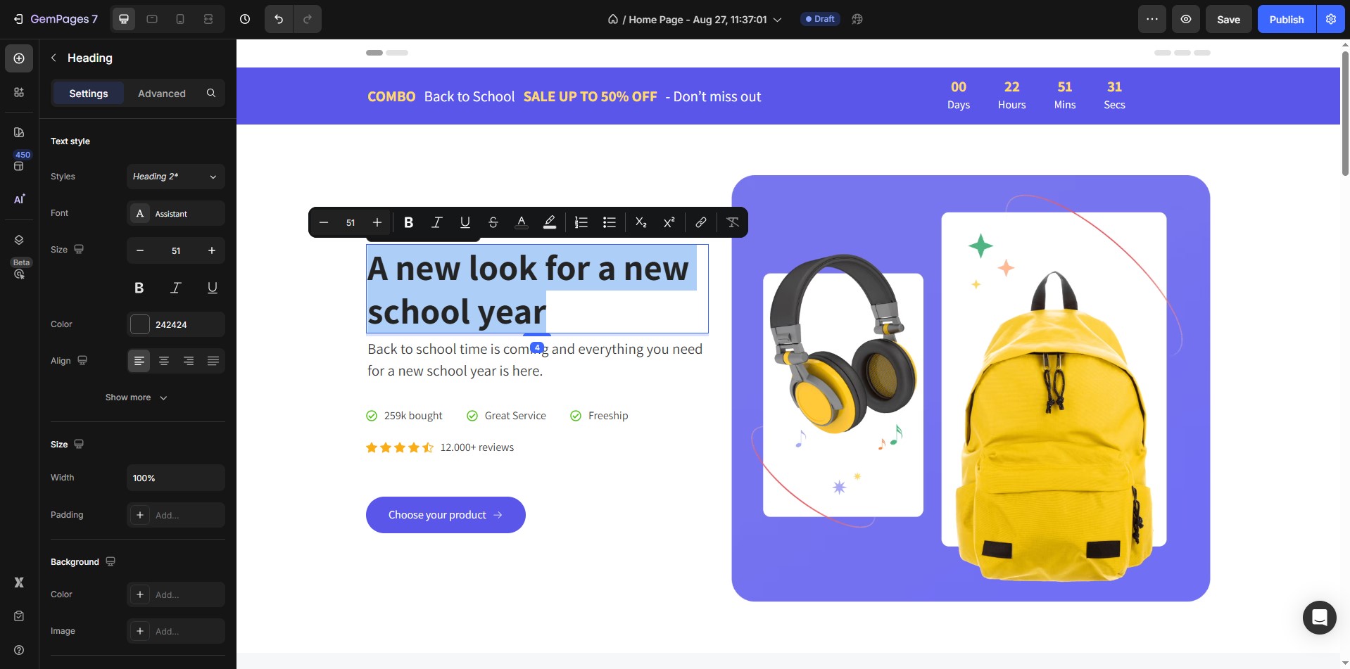 use-gempages-page-homepage-customize