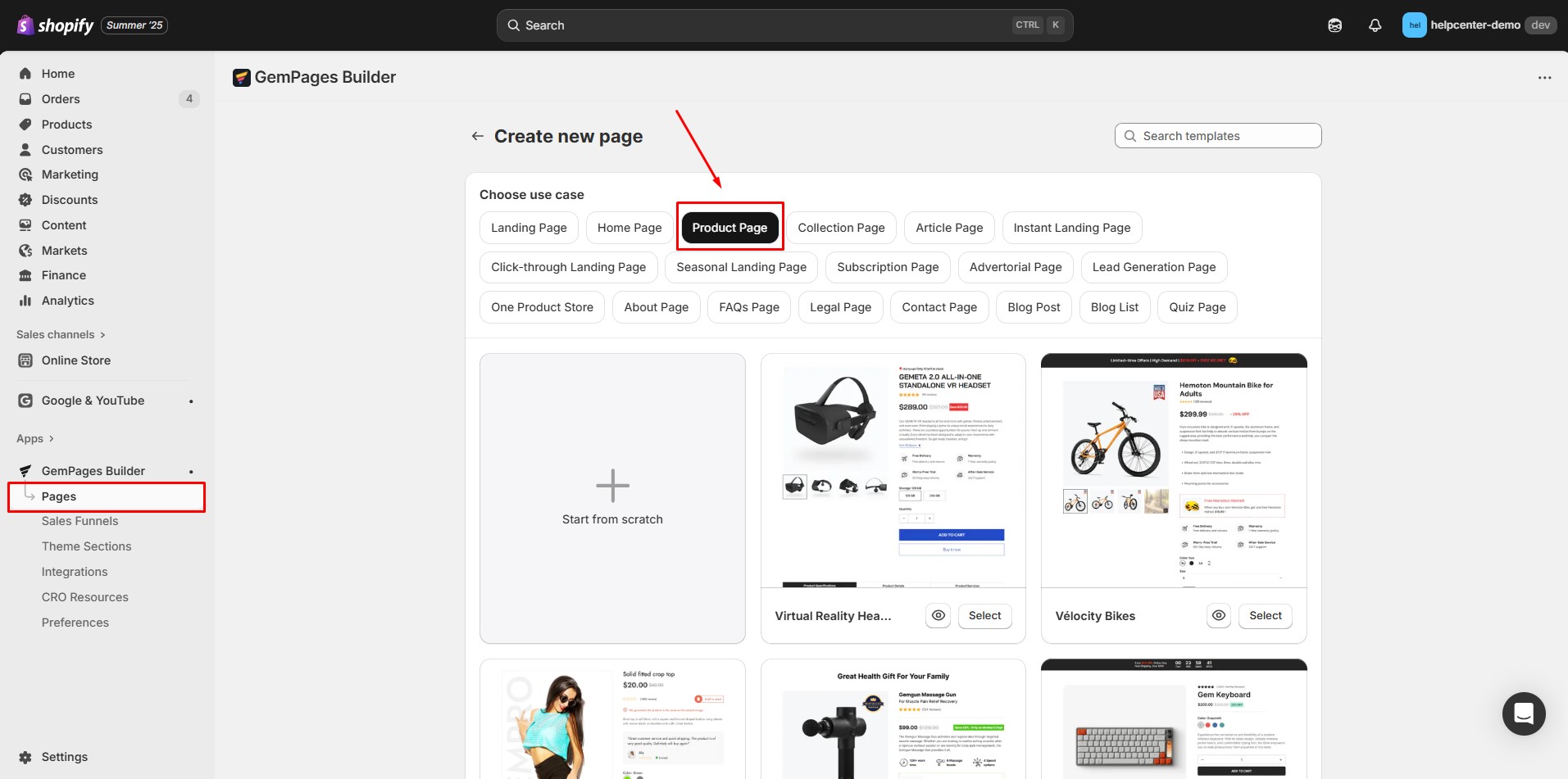 product-page-template-create