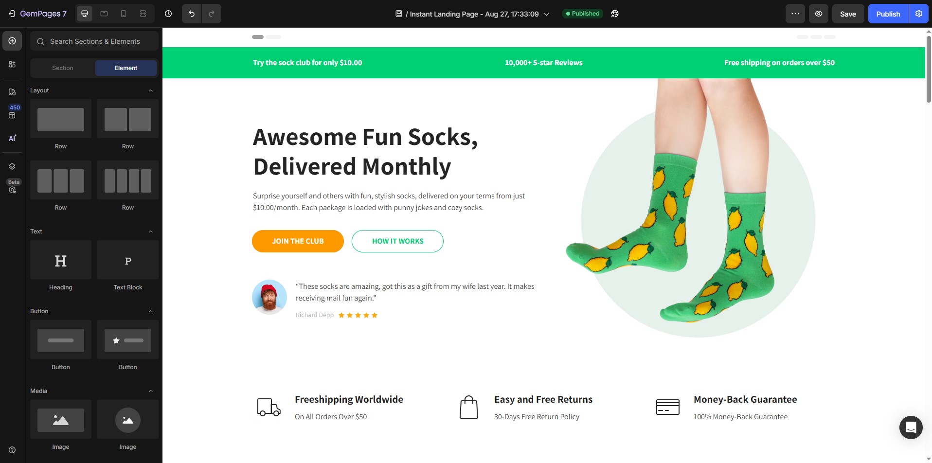 subdomain-instant-landing-page-open