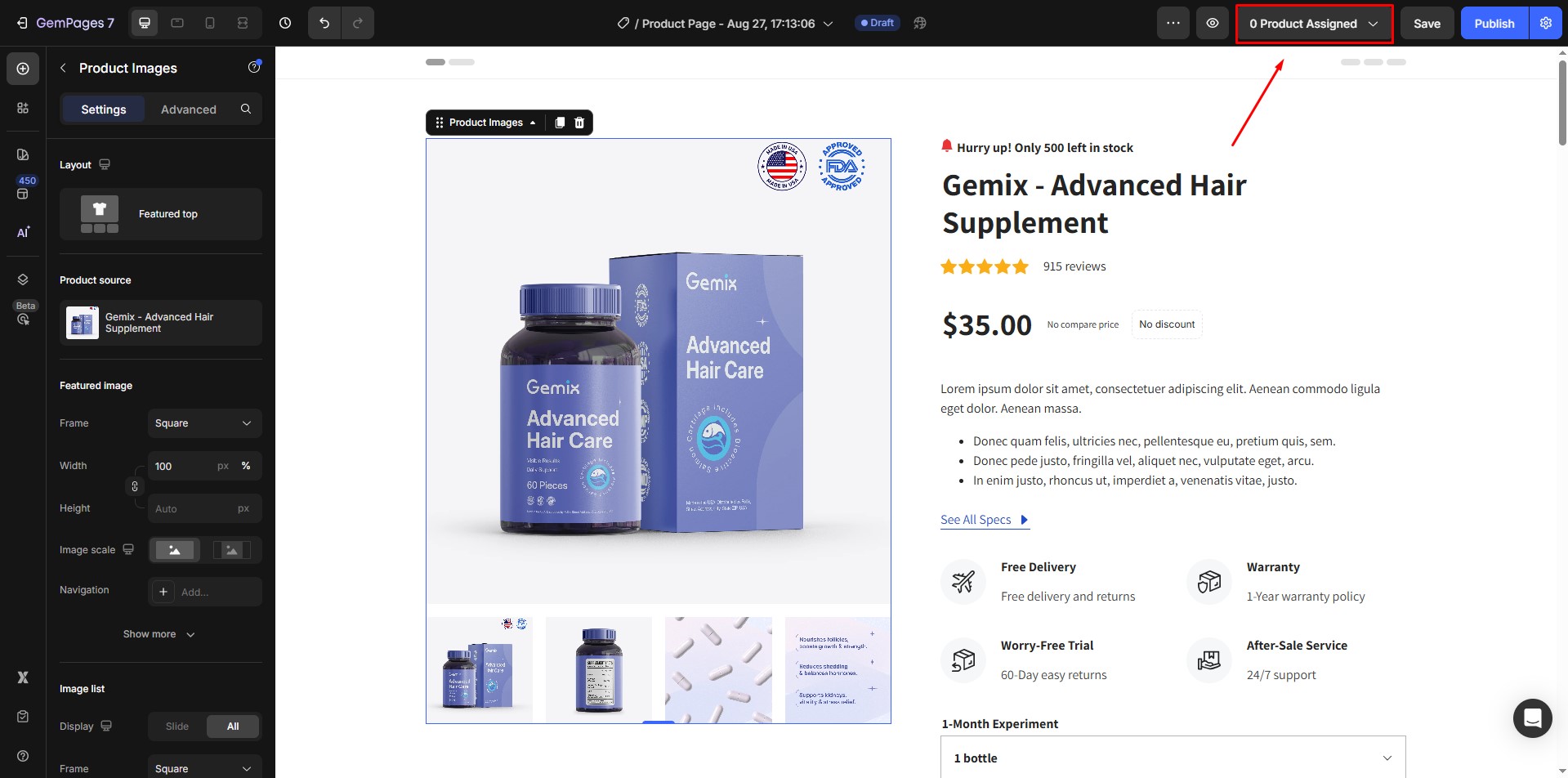 make-product-page-with-template-assign-product