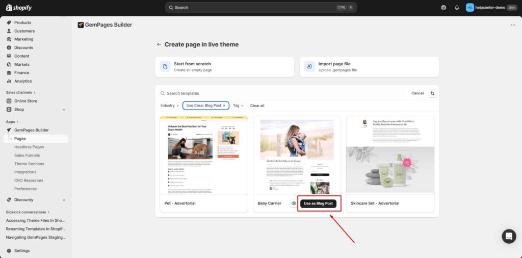 Create a New Blog Post - Help Center