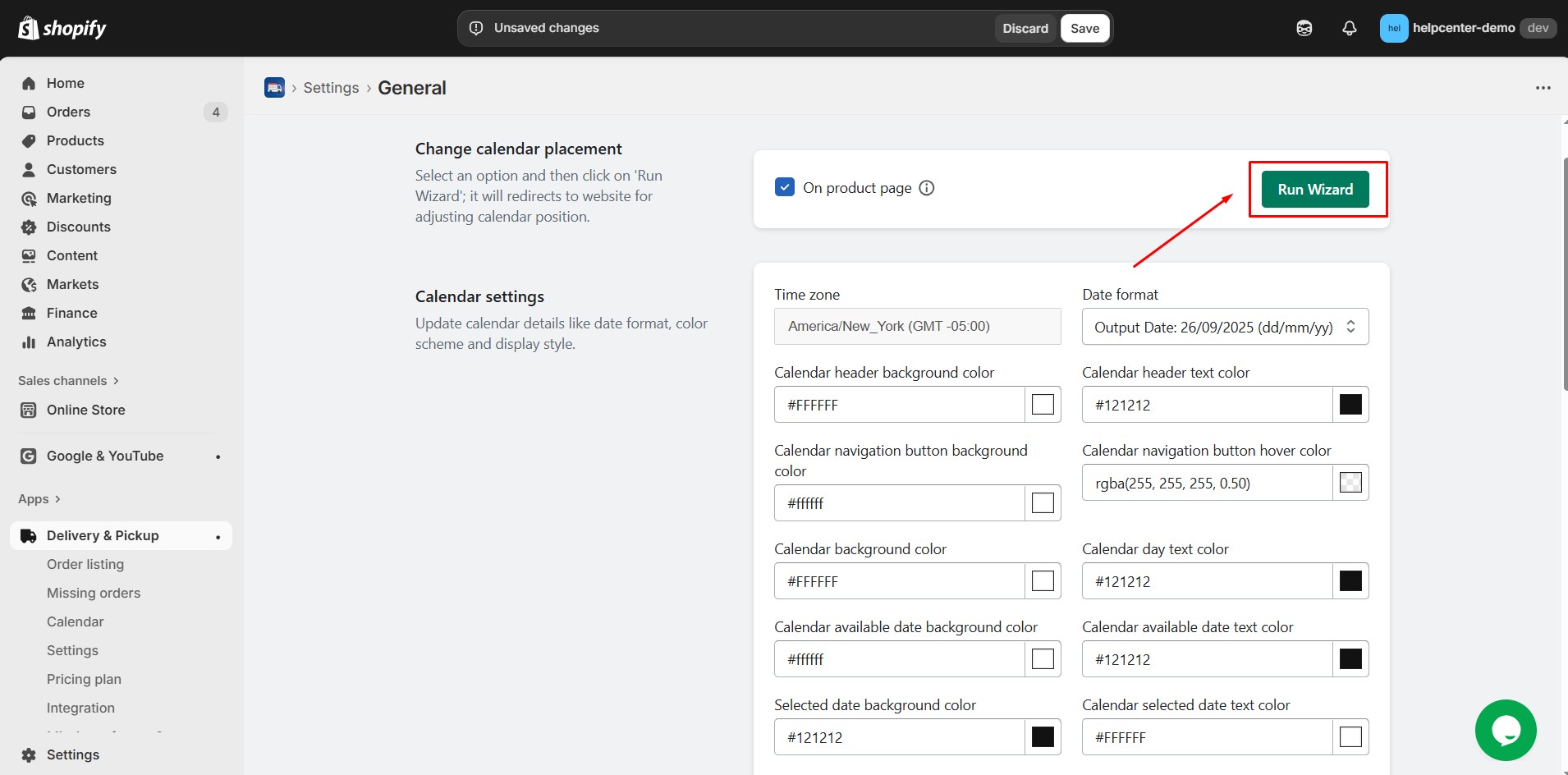 stellar-delivery-date-run-wizard