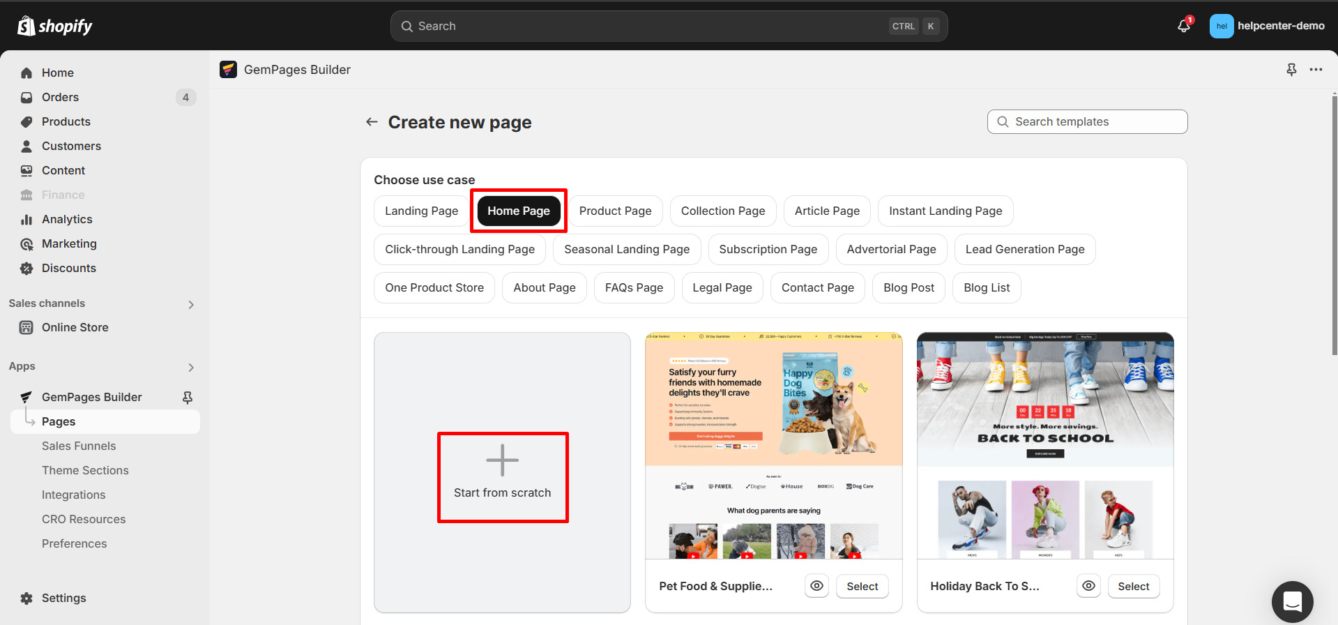 create-shopify one-product-store-6