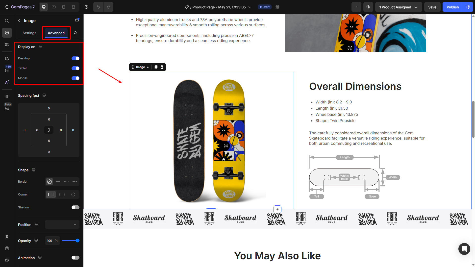 Open Display on Setting