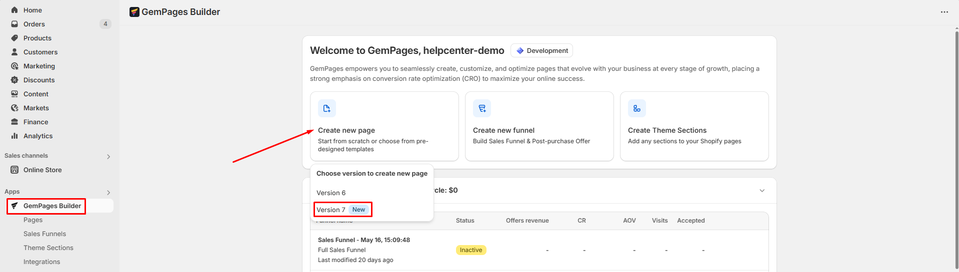 Open GemPages Dashboard v7