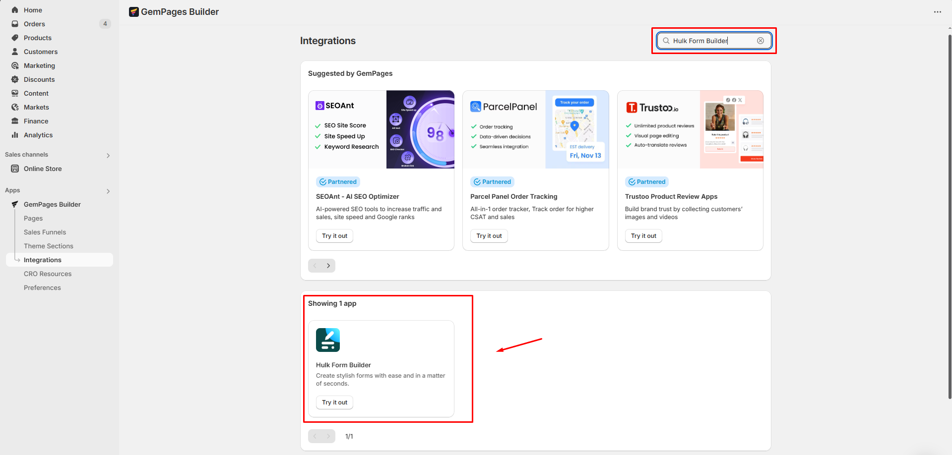 Integrate Hulk Form Builder