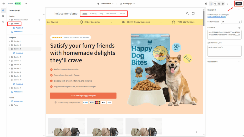 Create a Custom Navigation on Shopify - Help Center