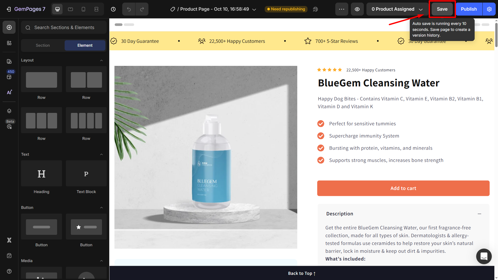 Create a version history