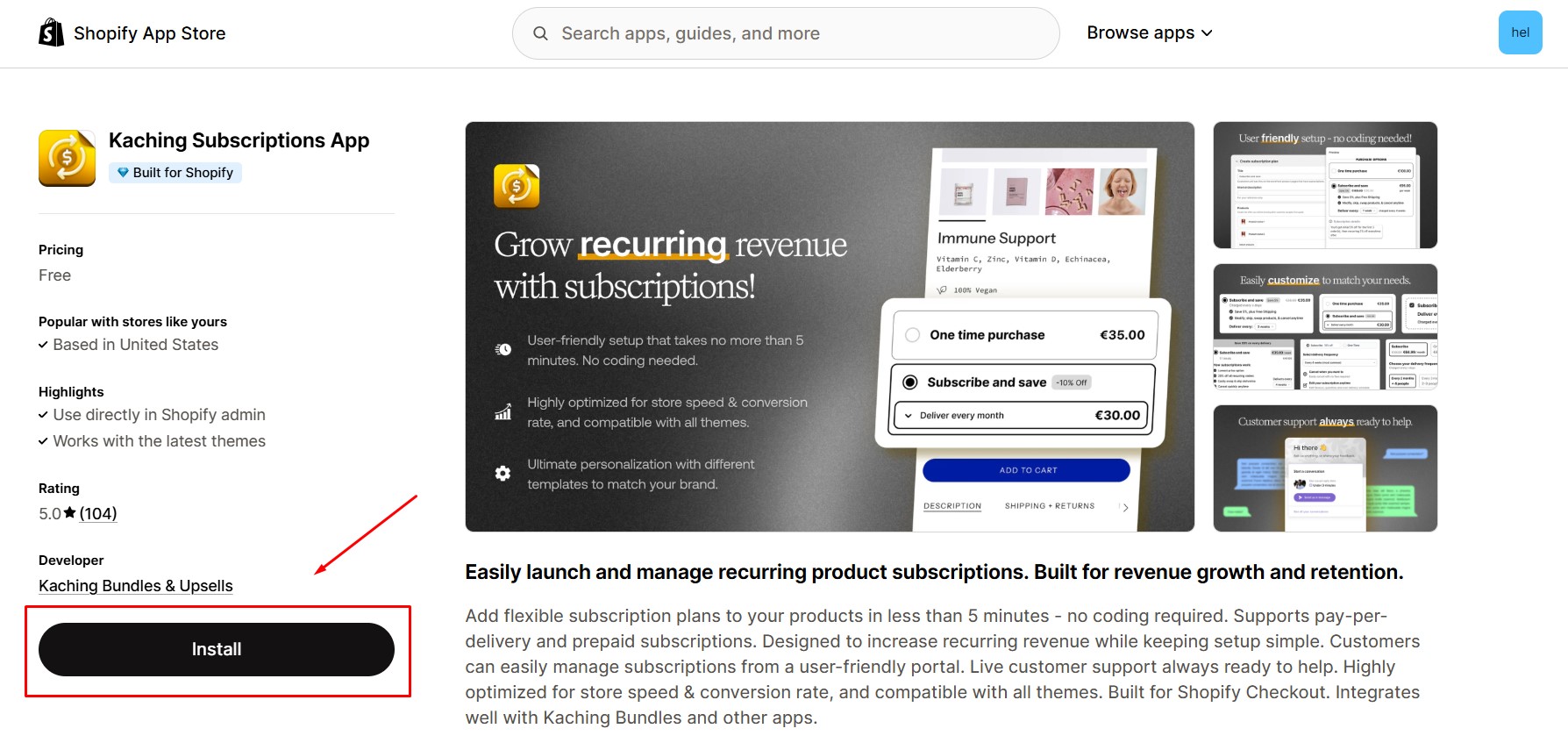 kaching-subscription-install