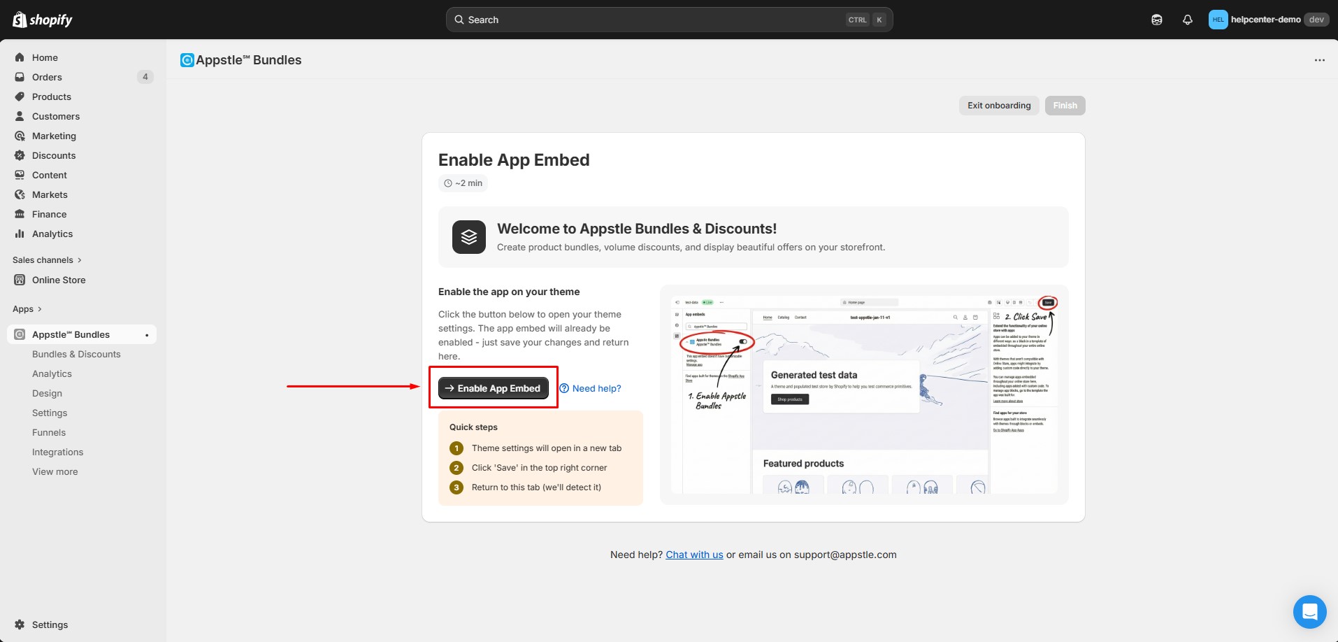 appstle-bundle-enable-embed