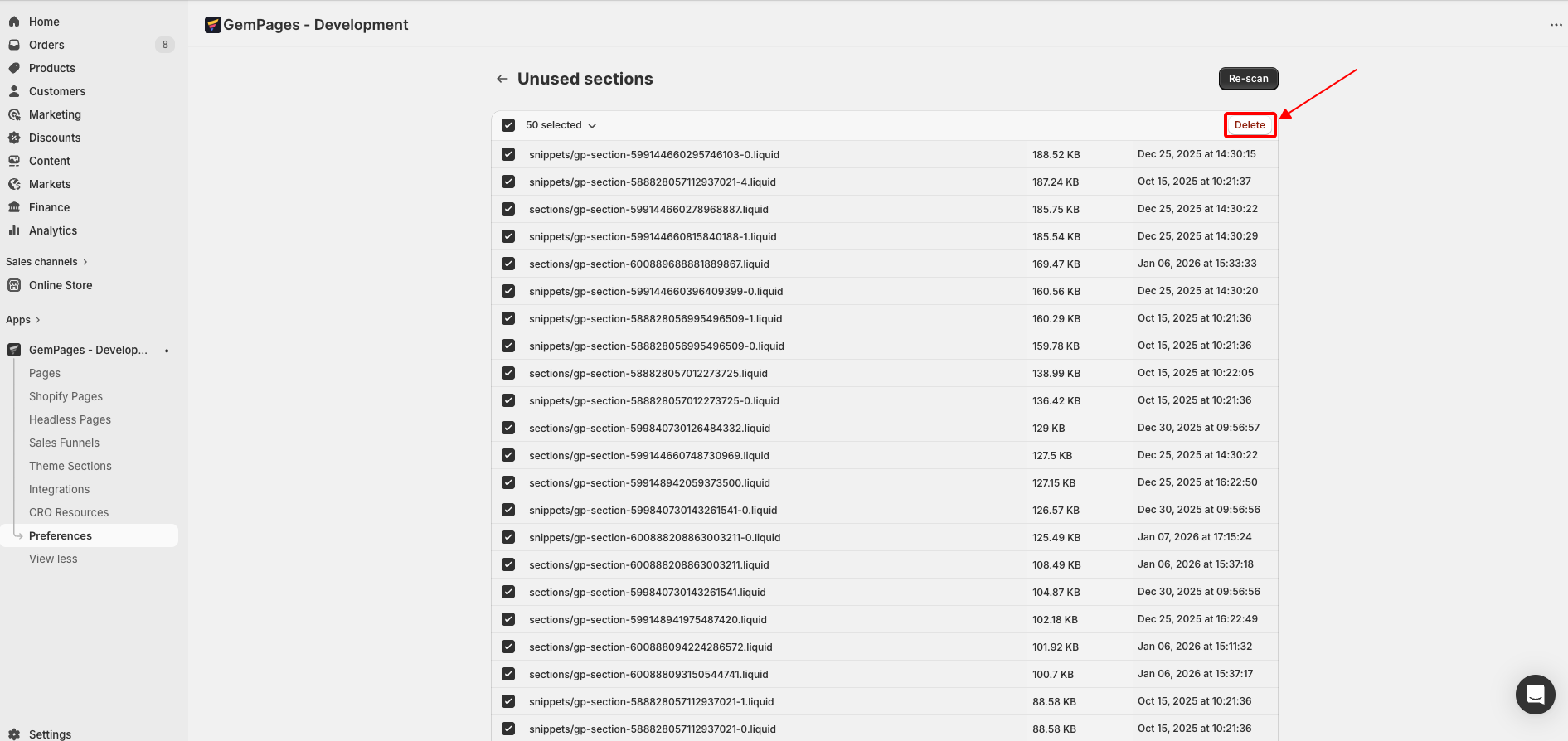 delete-unused-section-delete
