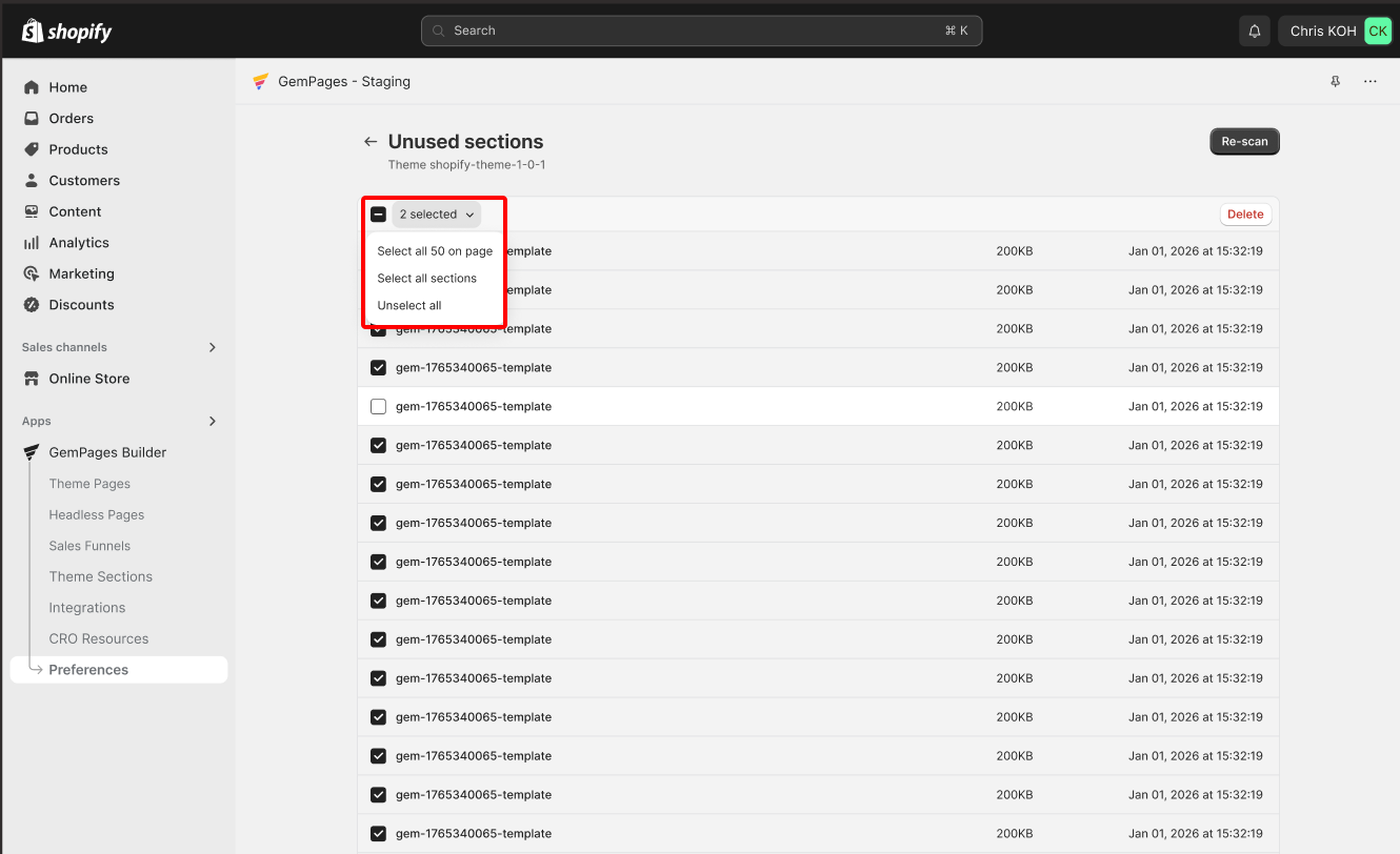 delete-unused-section-select-section