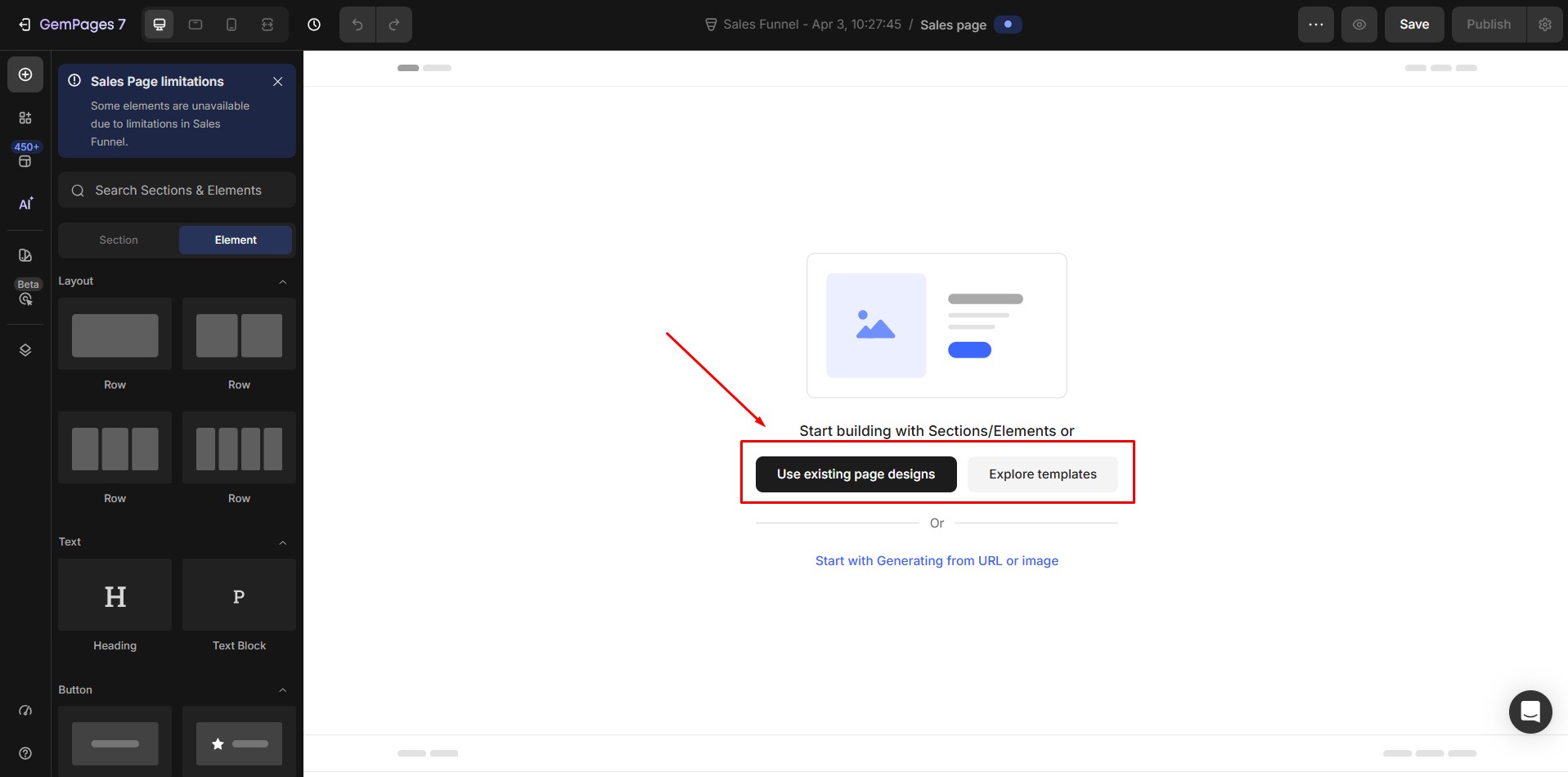 design-sales-page-option