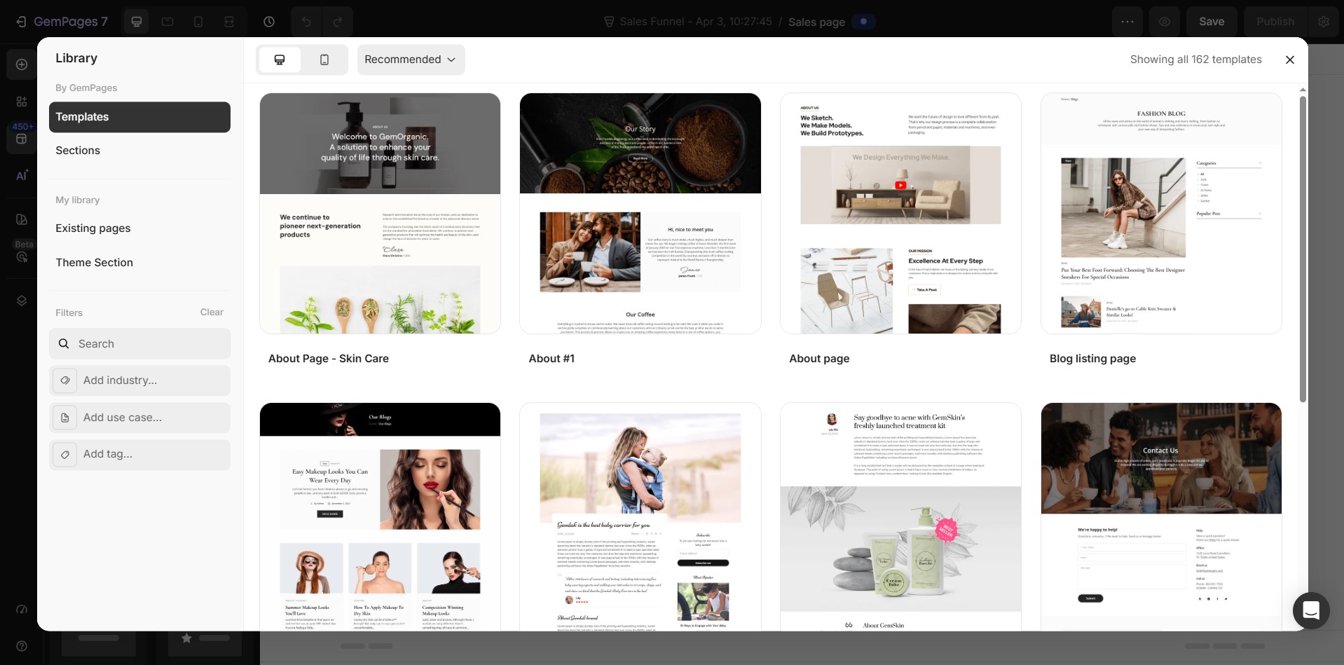 add-sales-page-template