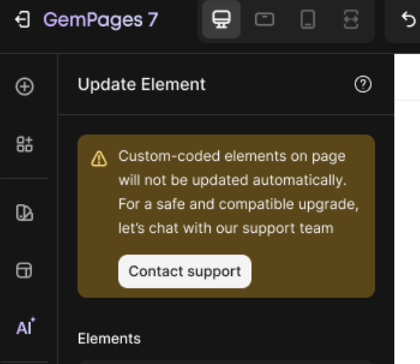 update-element-contact-support