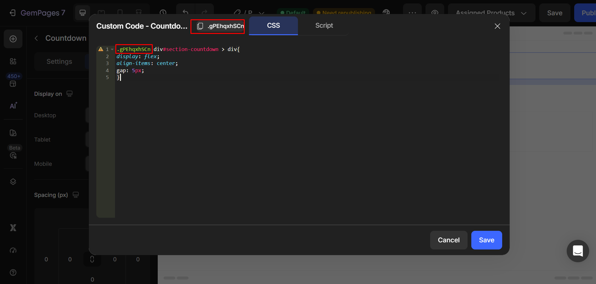 countdown-timer-text-number-one-line-paste-code