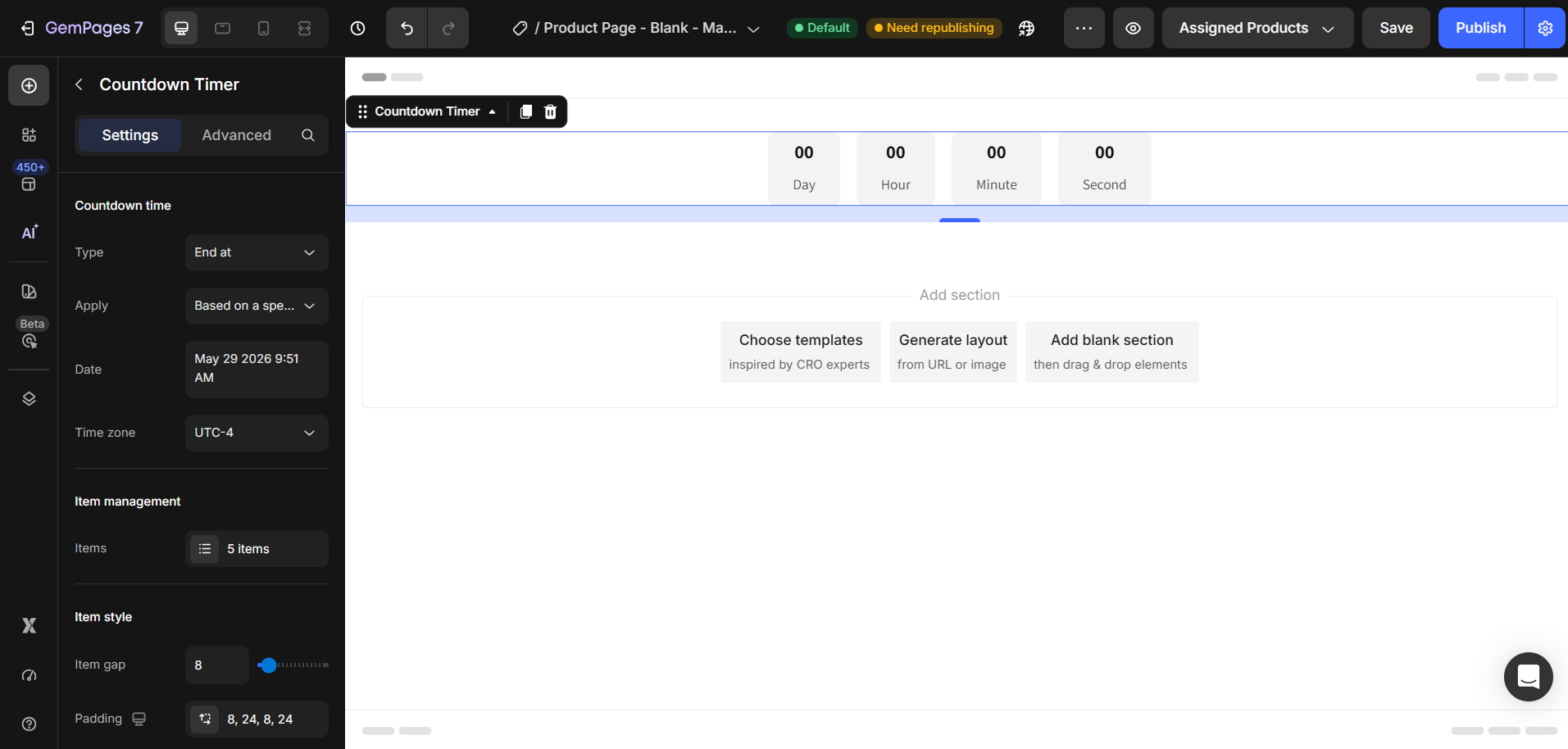 countdown-timer-text-number-one-line-default