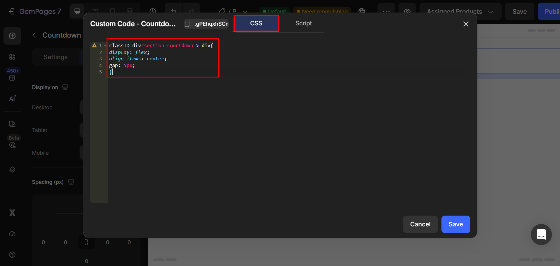 countdown-timer-text-number-one-line-code