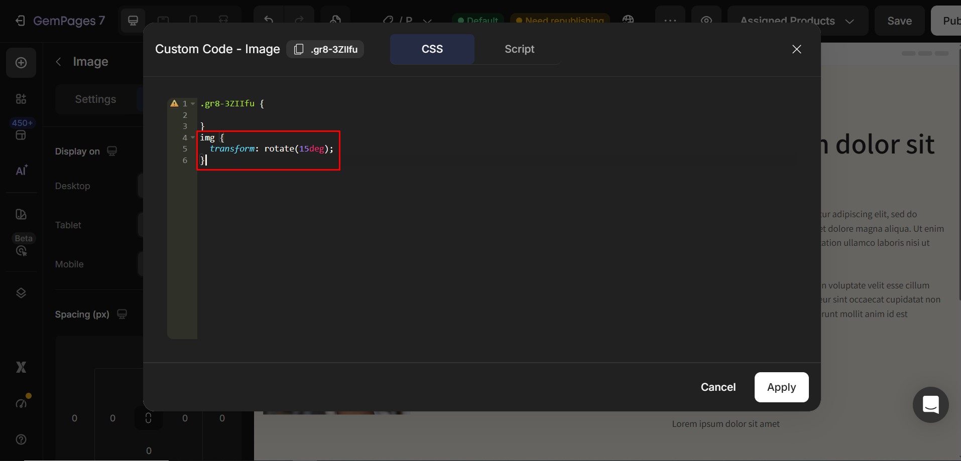 rotate-image-paste-code